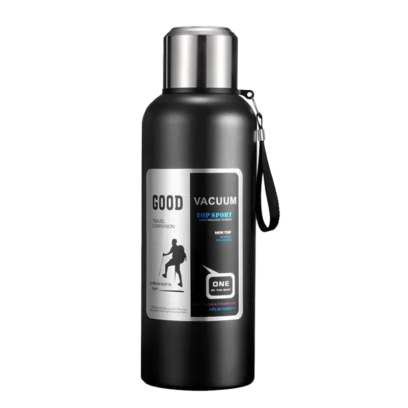 Garrafa Térmica de Grande Capacidade – Aço Inoxidável 2L, Isolamento a Vácuo 24h Garrafa Térmica de Grande Capacidade – Aço Inoxidável 2L, Isolamento a Vácuo 24h